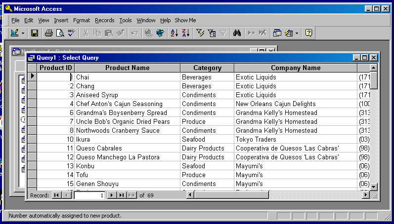the results table for the simplified new query